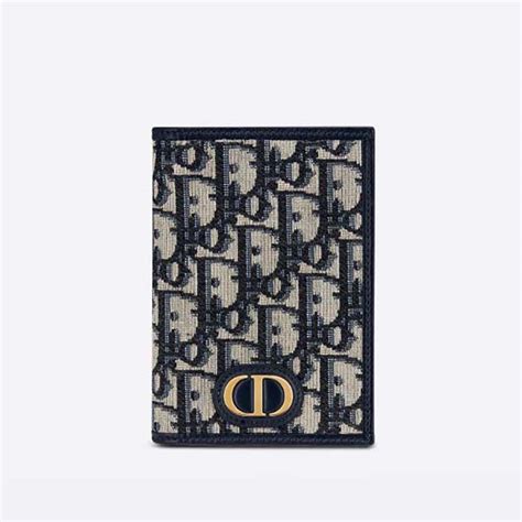 portapassaporto dior|30 Montaigne Passport Holder Blue Dior Oblique Jacquard .